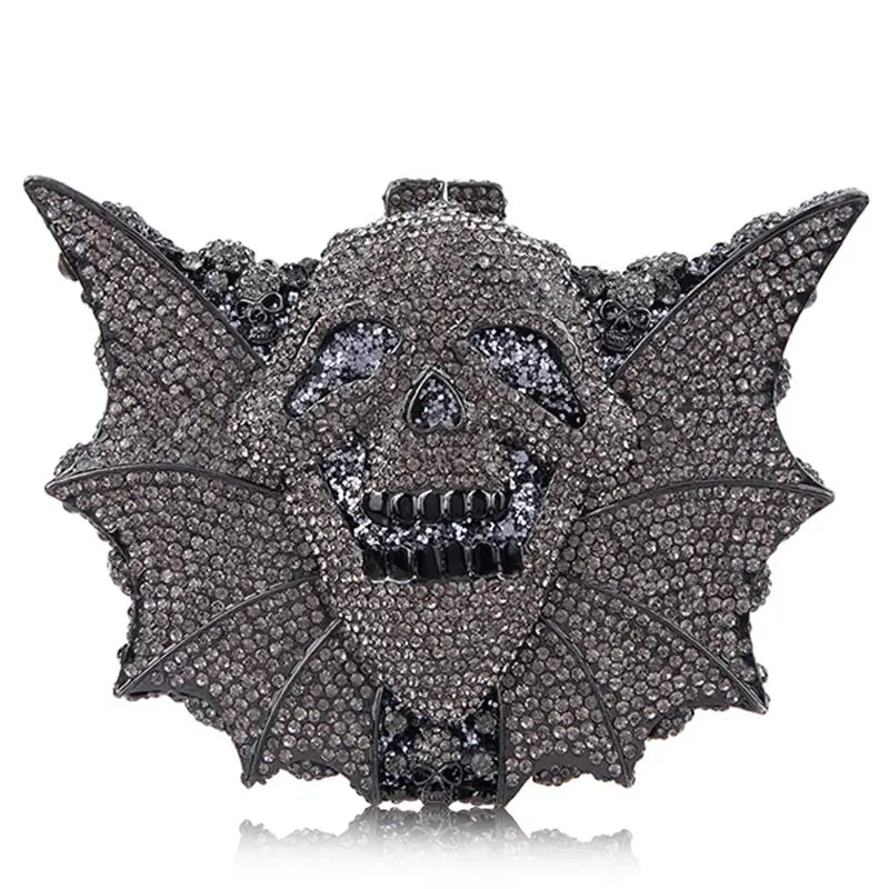 Halloween Crystal Women’s Bag Skull Bat