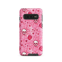 Thumbnail for Adorable Pink Skull & Hearts Samsung Phone Case - Kennidi Fierce Attire