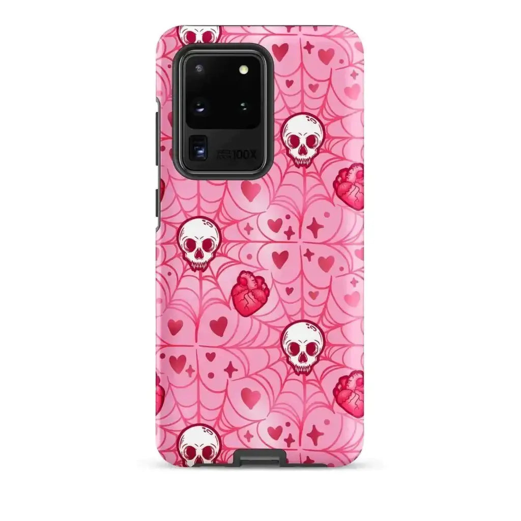 Adorable Pink Skull & Hearts Samsung Phone Case - Kennidi Fierce Attire