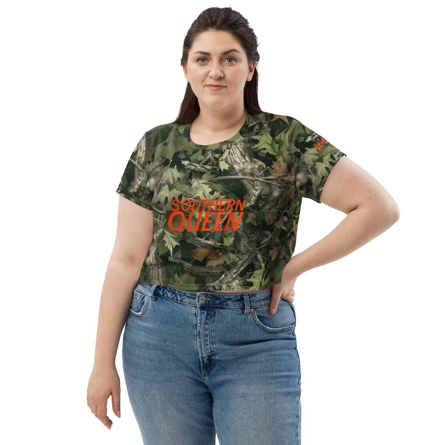 Southern Queen Mossy Oak Crop Tee