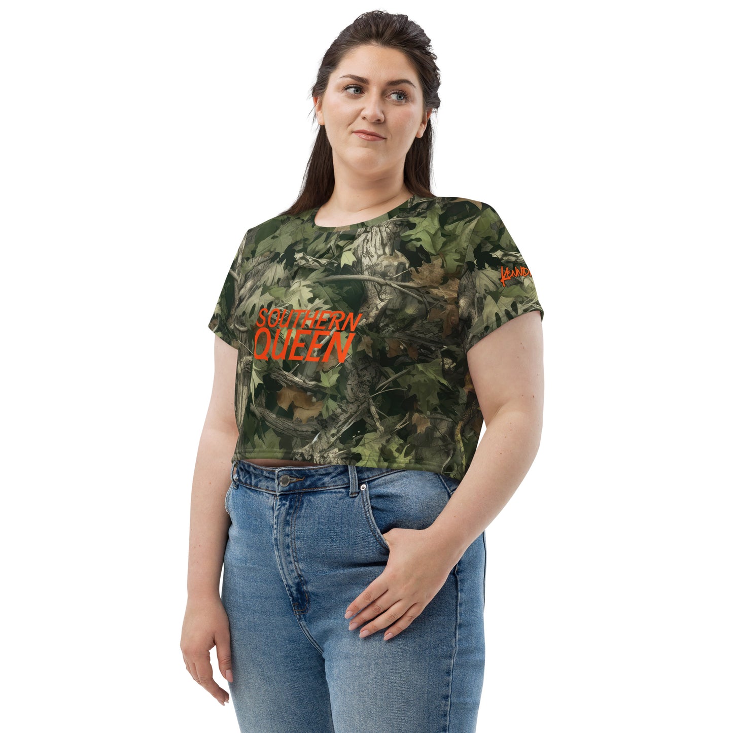 Southern Queen Mossy Oak Crop Tee