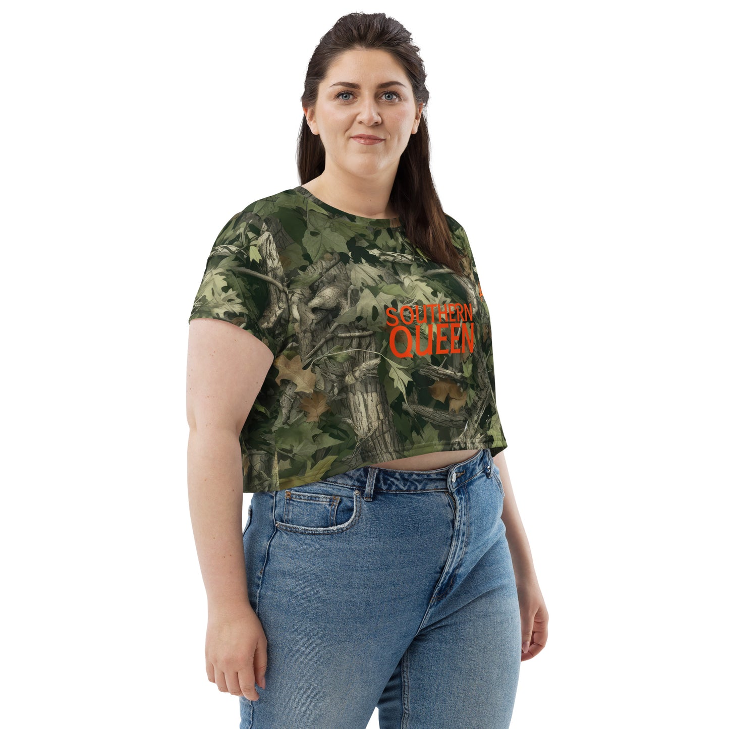 Southern Queen Mossy Oak Crop Tee