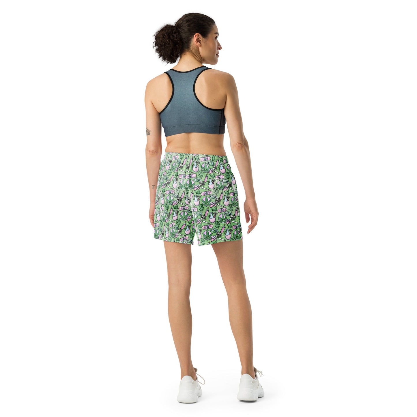 Feel the Eco-Friendly Cannabis Joy in Unisex Workout Shorts