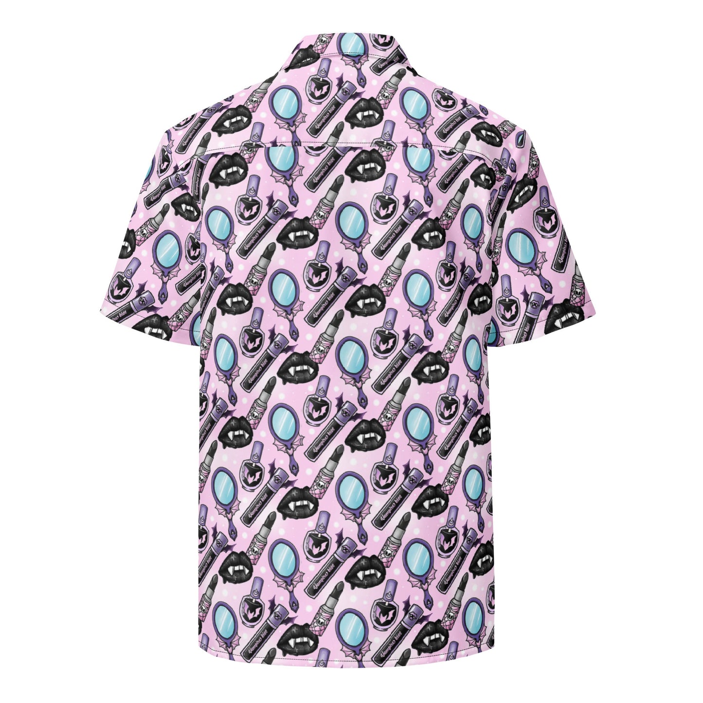 Pink Goth Glamour Unisex button shirt