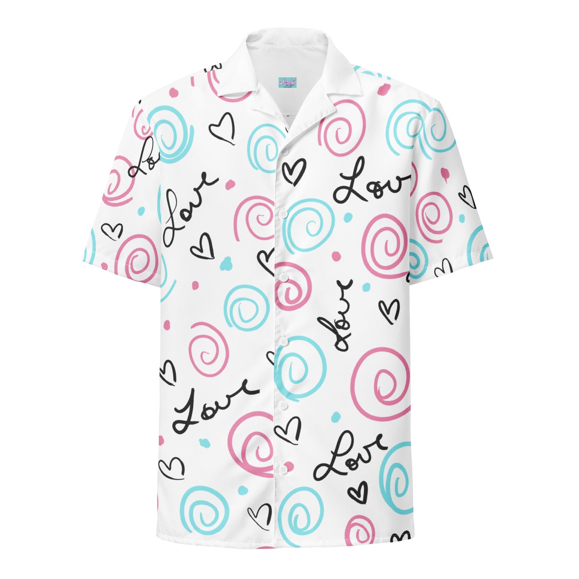 Trans Love 3.0 Unisex button shirt - 2XS