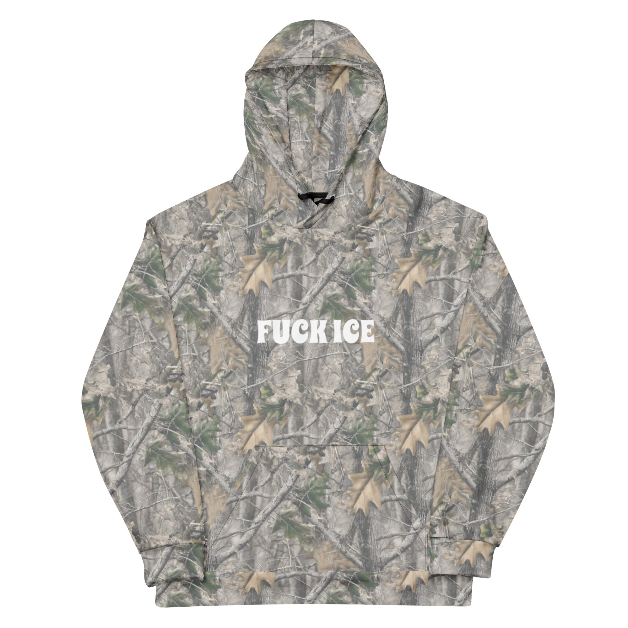 Fk ICE Real Tree Faded Camo Unisex cotton hoodie