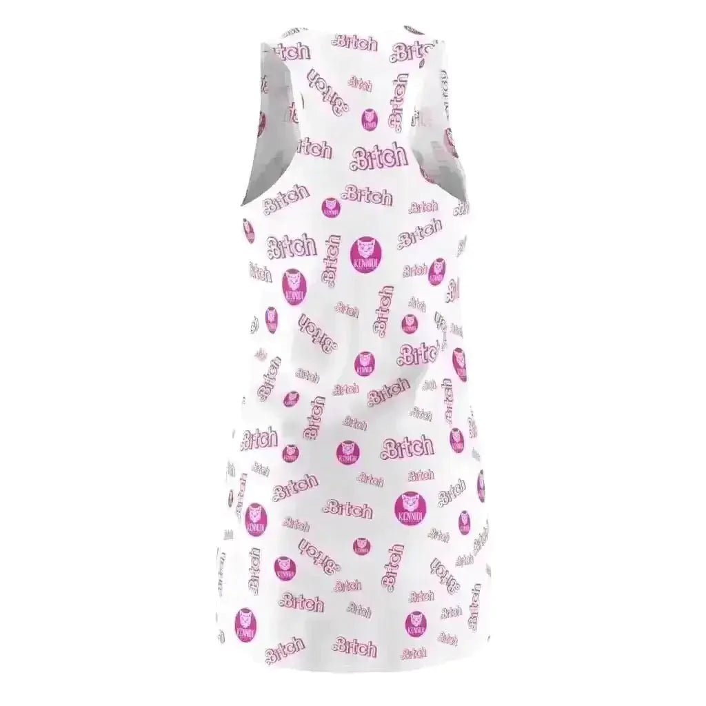 Barbie Babe White Racerback Dress - Kennidi Fierce Attire