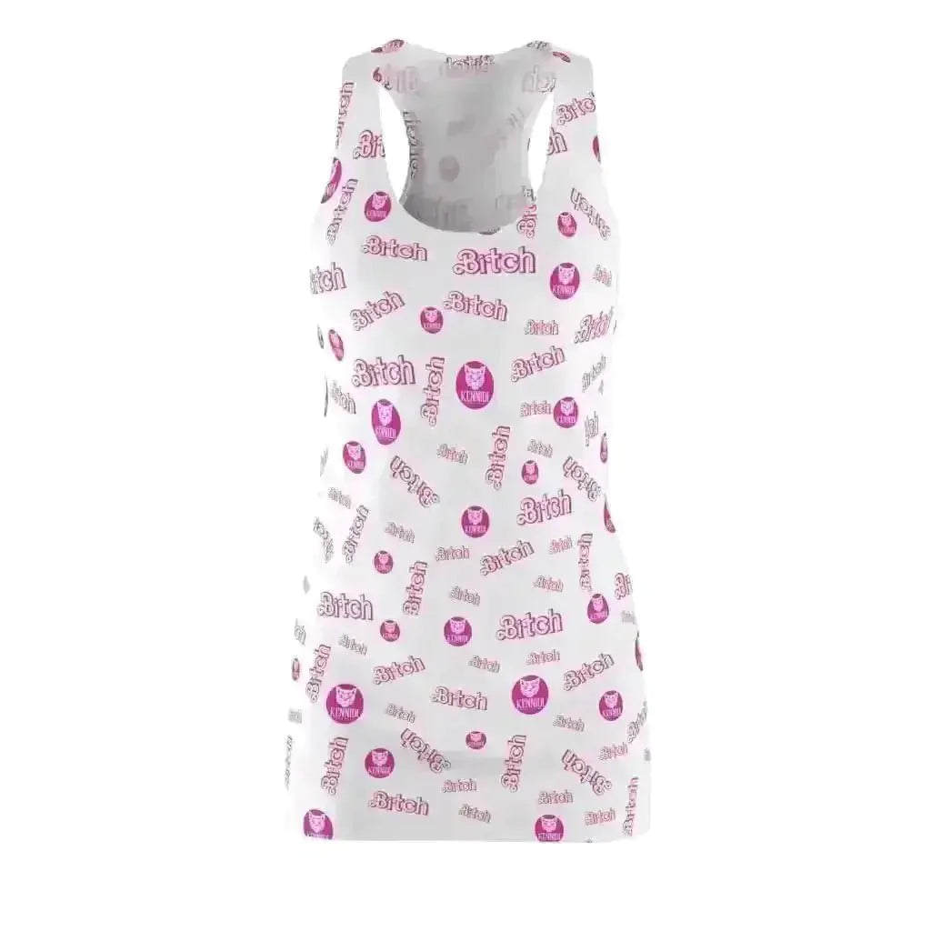 Barbie Babe White Racerback Dress - Kennidi Fierce Attire