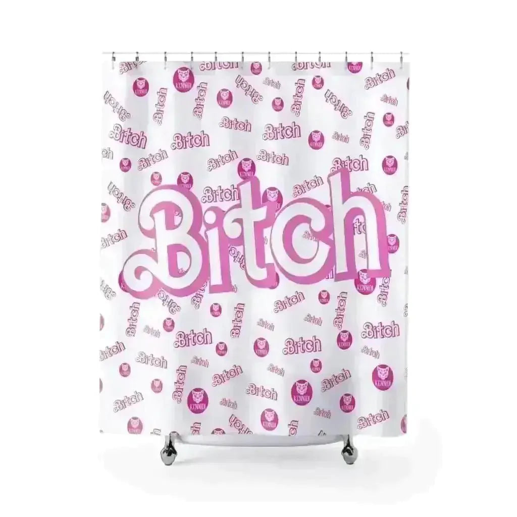 Barbie-Inspired Chic Shower Curtain by Kennidi Fierce Attire - Kennidi Fierce Attire