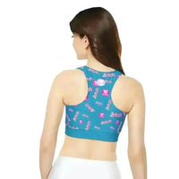 Thumbnail for Barbie-inspired Padded Sports Bra - perfect for any workout! - Kennidi Fierce Attire