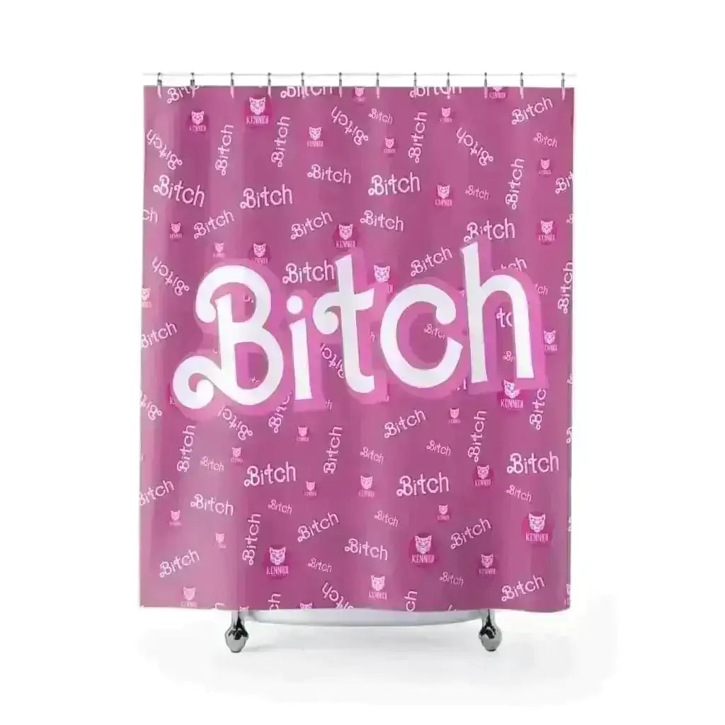 Barbie-inspired Pink Shower Curtain by Kennidi Fierce - Kennidi Fierce Attire