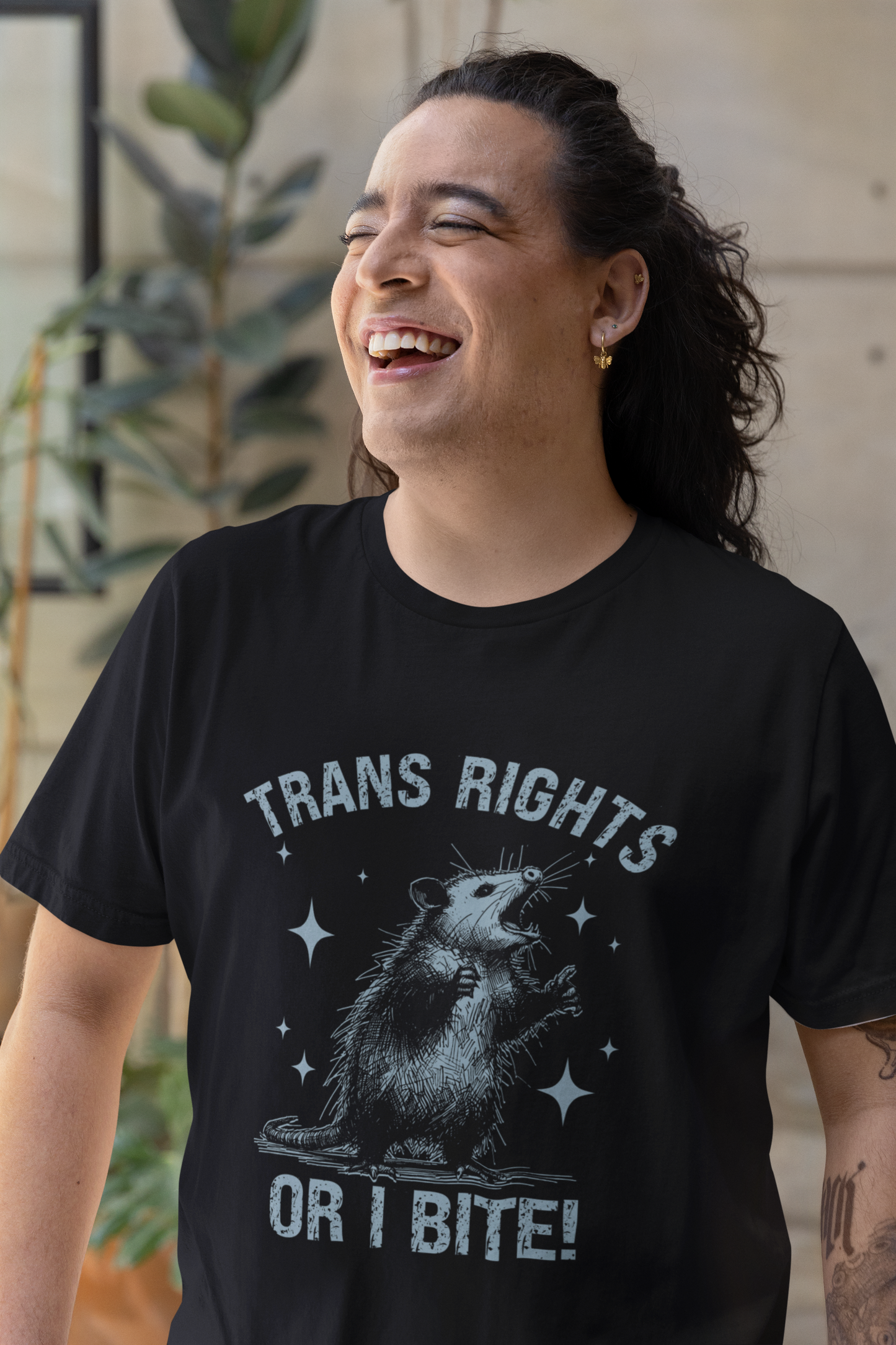 Trans Rights or I Bite T-shirt