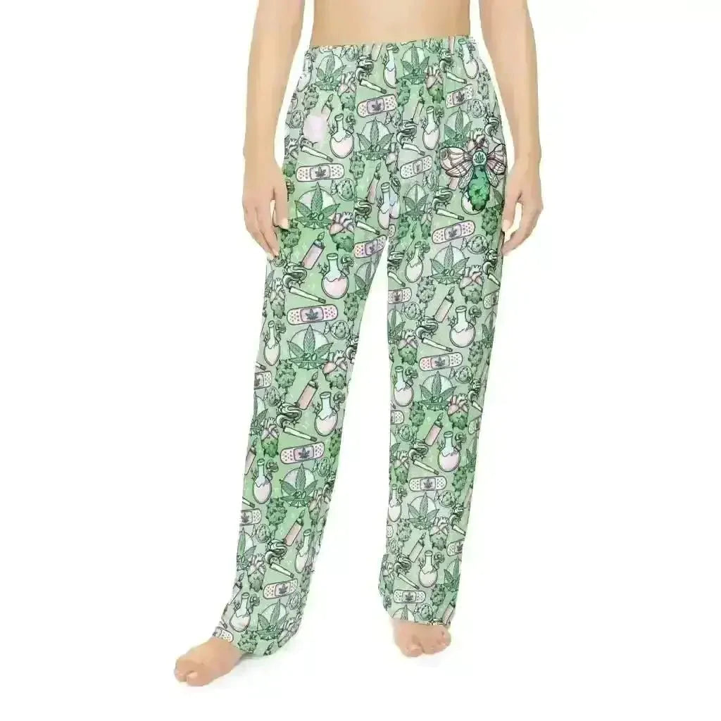 ’Cannabis Joy Pajama Pants: - Kennidi Fierce Attire