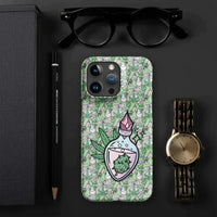 Thumbnail for Cannabis Joy Patterned Snap Case for iPhone Users - Kennidi Fierce Attire