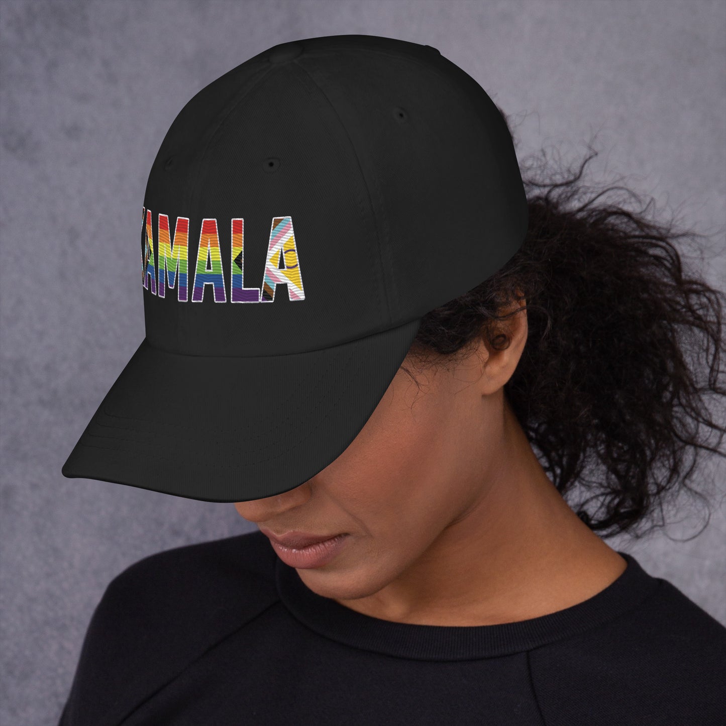 Kamala Pride Flag Dad hat