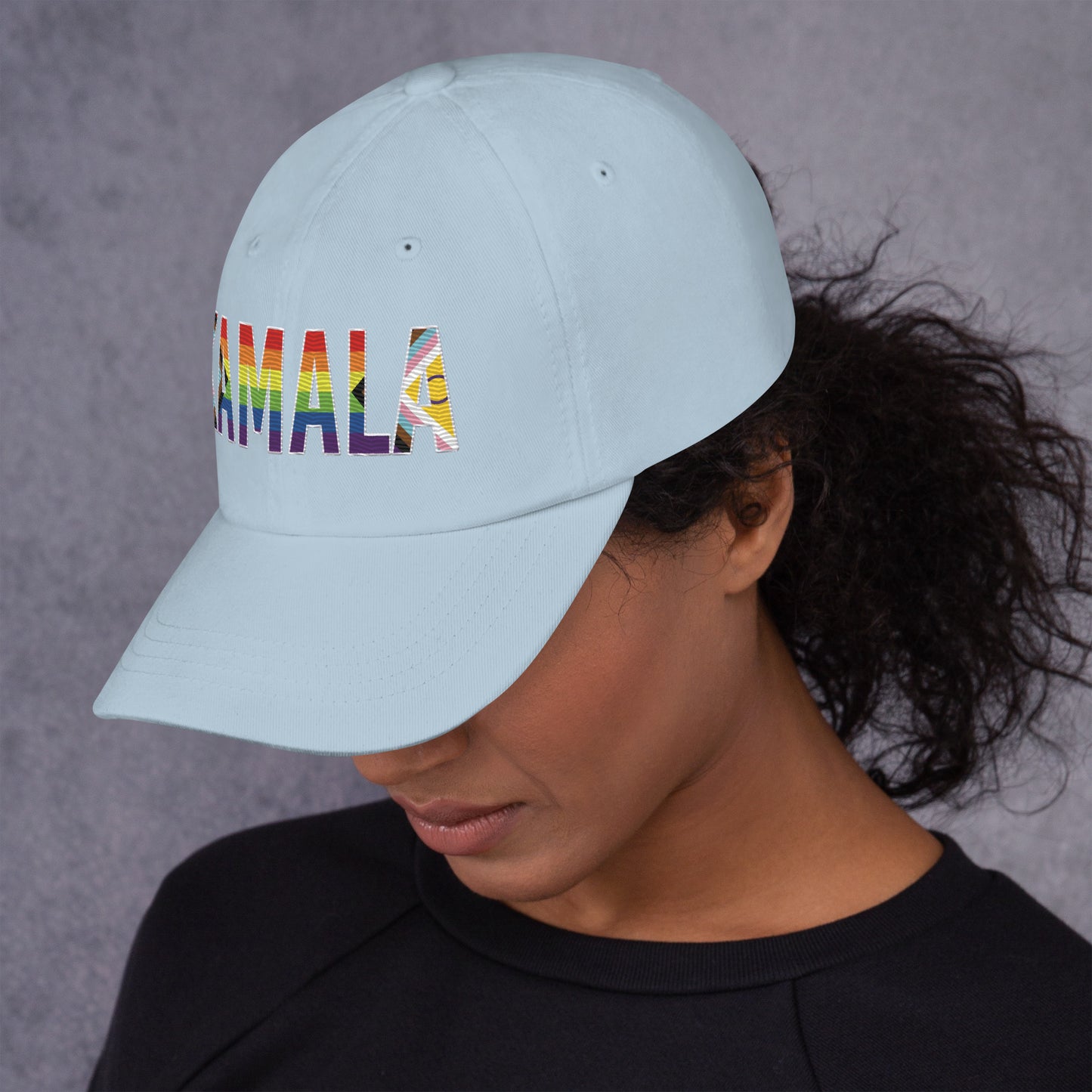 Kamala Pride Flag Dad hat