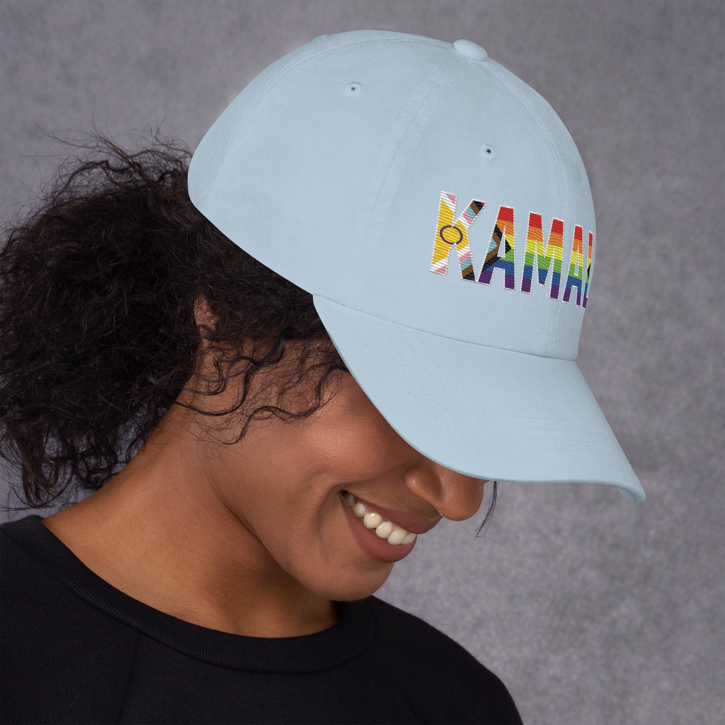 Kamala Pride Flag Dad hat