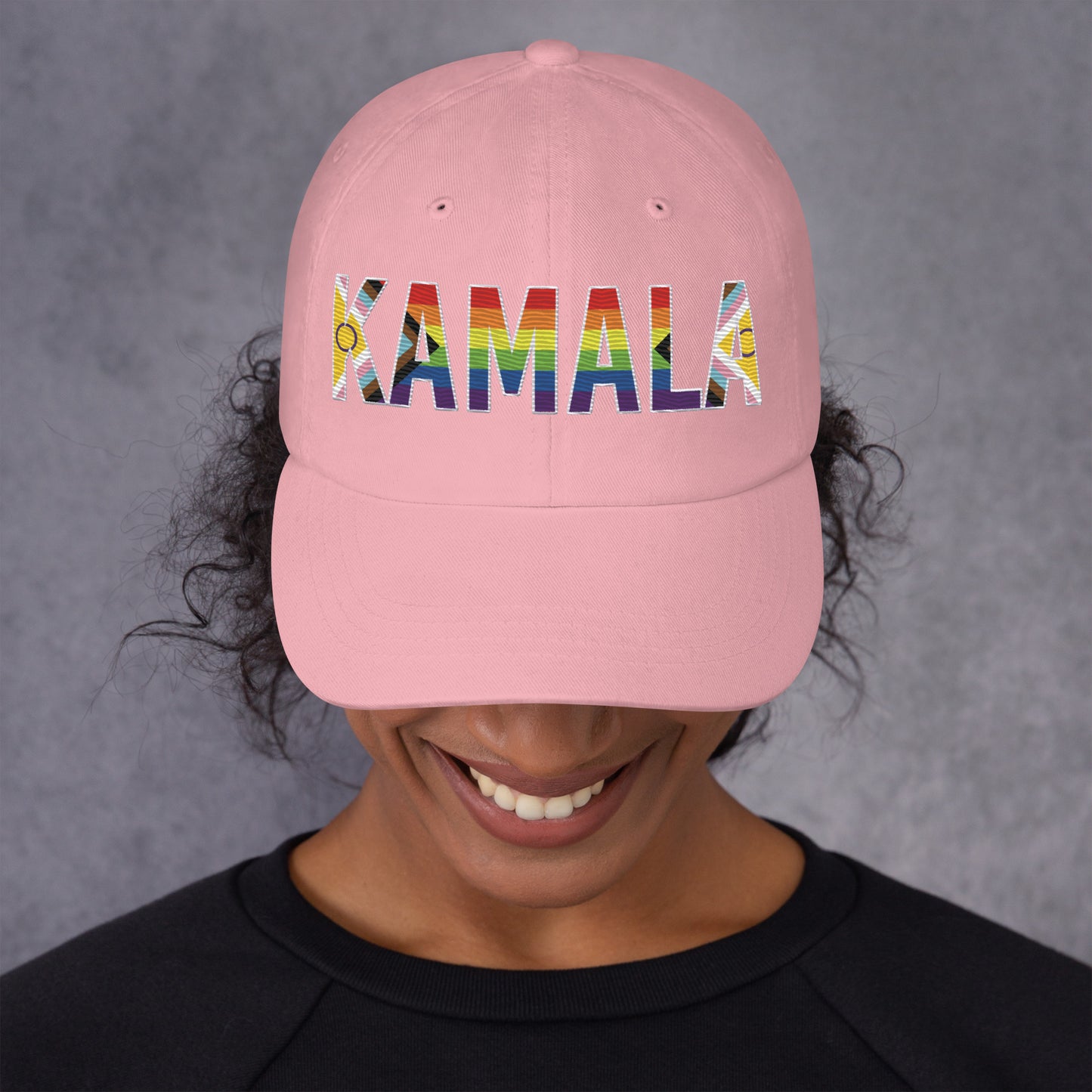 Kamala Pride Flag Dad hat