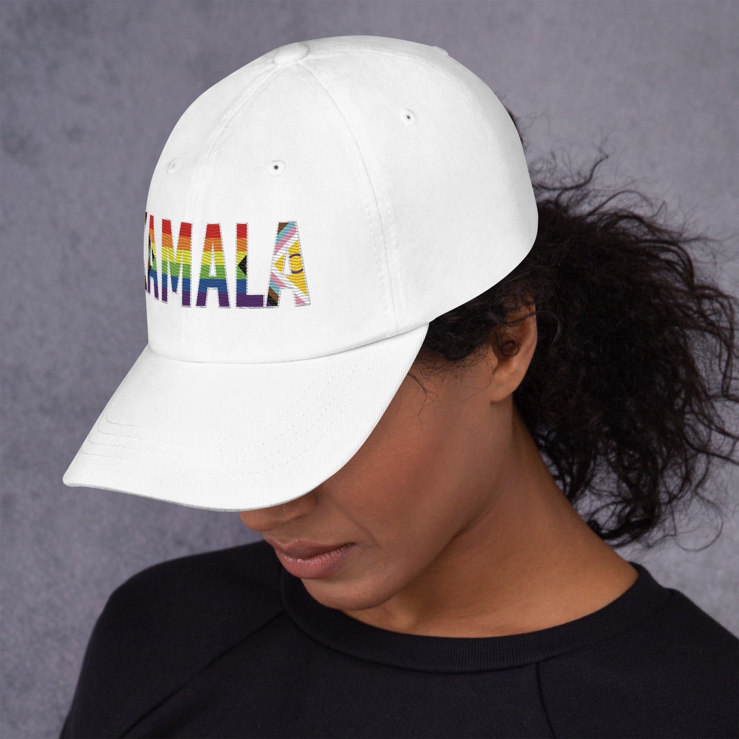 Kamala Pride Flag Dad hat