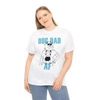 Thumbnail for Dog Dad AF Unisex Heavy Cotton Tee - Kennidi Fierce Attire