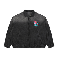 Protect The Dolls Unisex Vintage Wash Full-Zip Denim Jacket