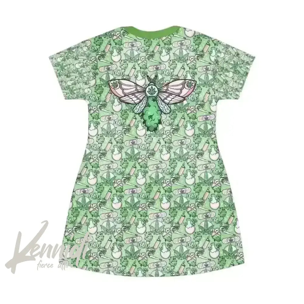 Elevate Your Style with Cannabis Joy Shirt Dress! - Kennidi Fierce Attire