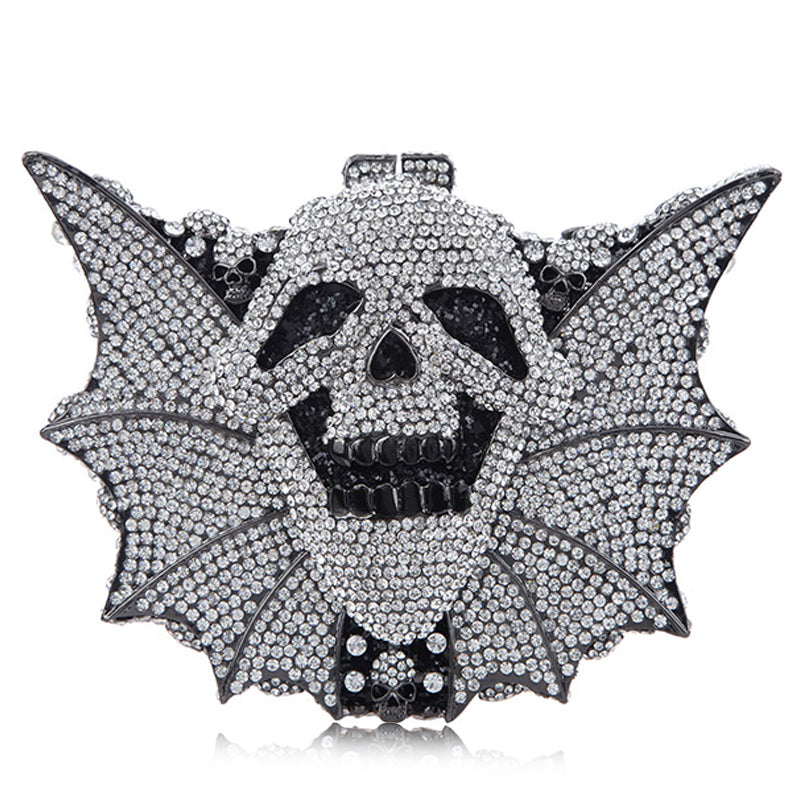 Halloween Crystal Women’s Bag Skull Bat - Picture color2 hand bags