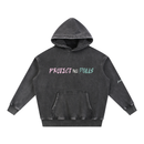 Protect the DOLLS Skull Snow Wash Fleece Oversize Hoodie