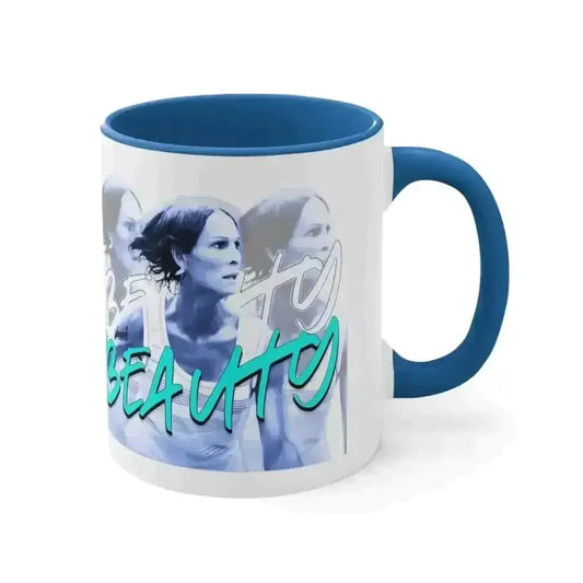 Get energized with our Vintage Beauty Accent Coffee Mug! - Kennidi Fierce Attire