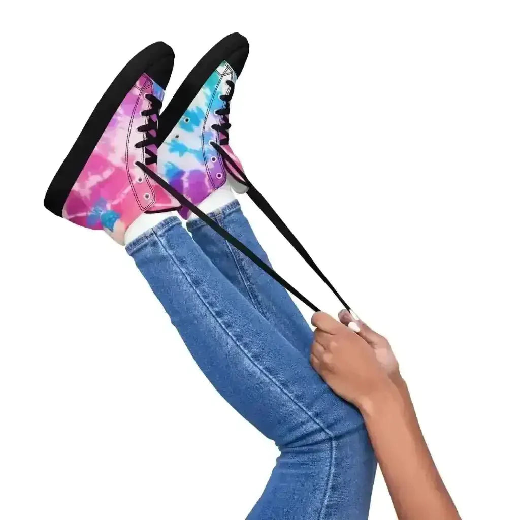 Get Groovy in Tie Dye Canvas Shoes! - Kennidi Fierce Attire