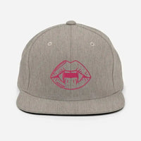 Thumbnail for Graphic Vamp Lips Snapback Hat - Modern Cap for Everyday Style - Kennidi Fierce Attire