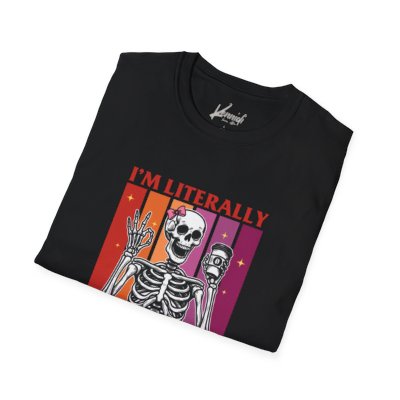 I'm Literally Just A Lesbian Skeleton Pride Unisex T-Shirt