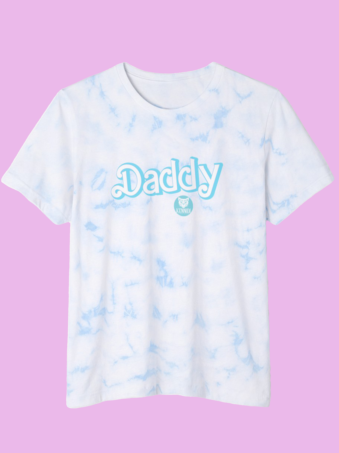 Daddy Tie-Dye Madness! White/Sky Blue / Xs T-Shirt