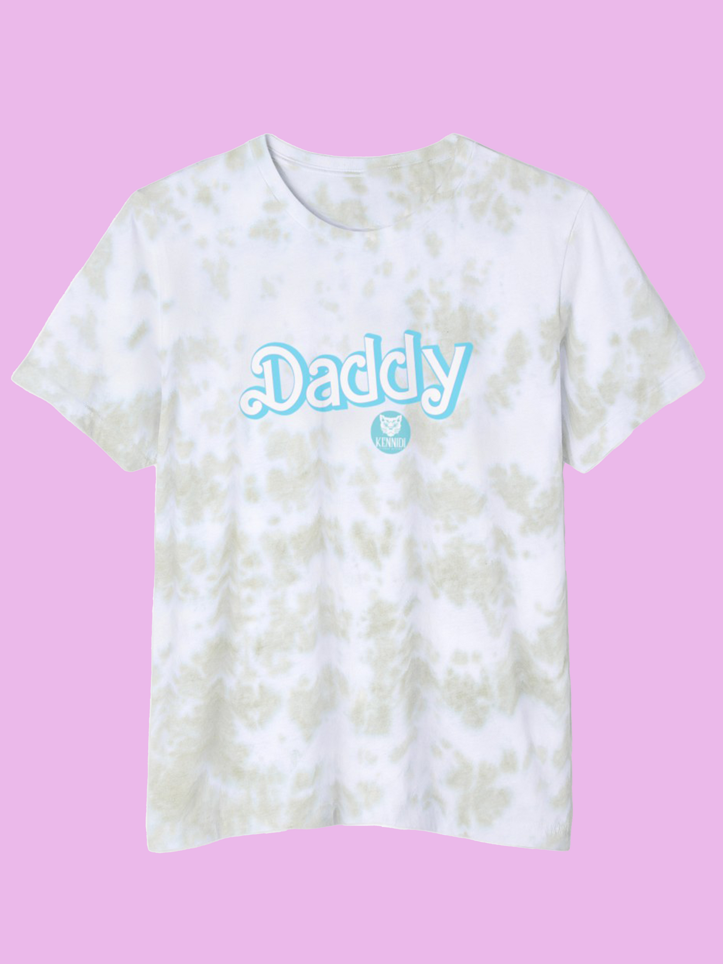 Daddy Tie-Dye Madness! White/Olive Oil / Xs T-Shirt