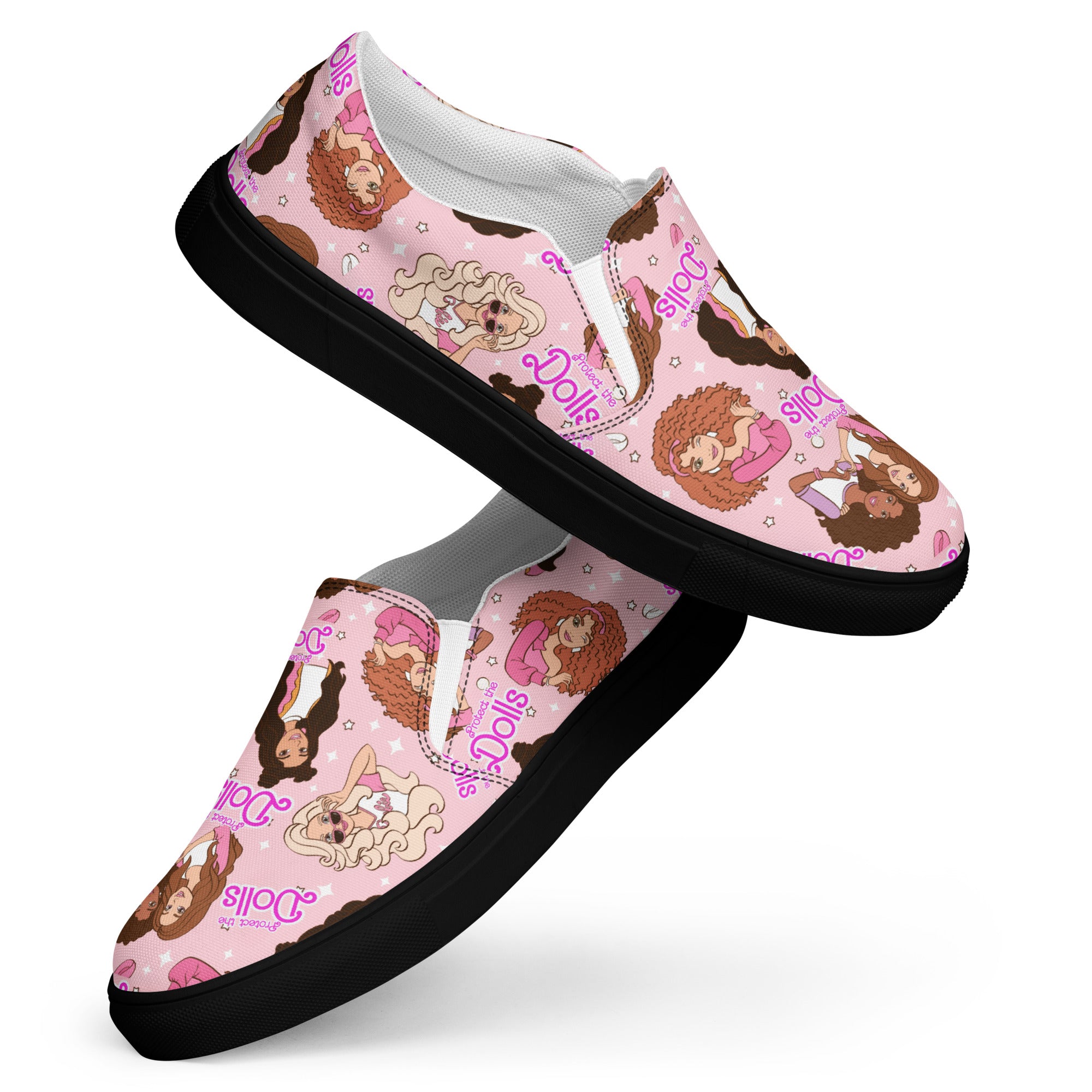 Protect the Dolls Men’s slip-on canvas shoes