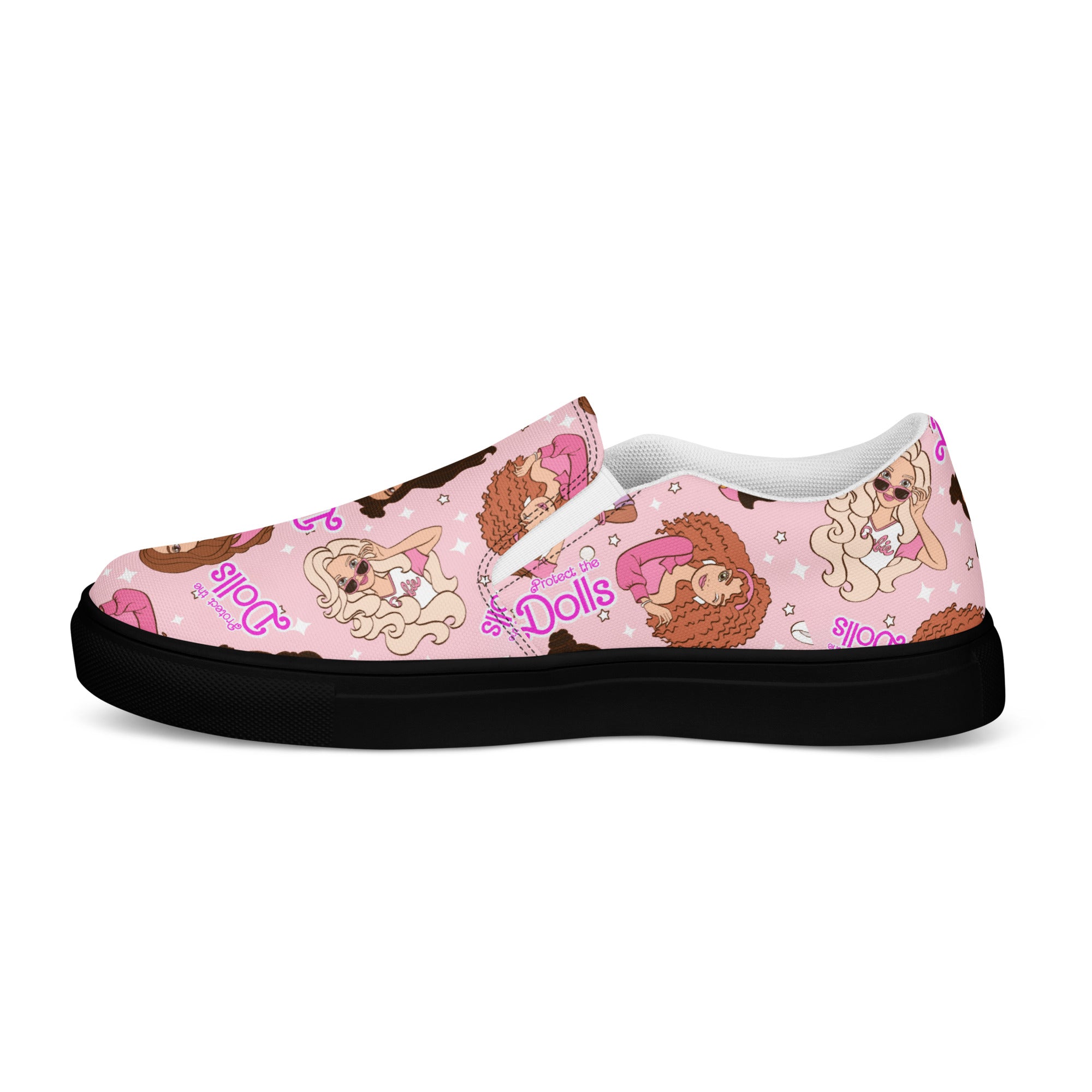 Protect the Dolls Men’s slip-on canvas shoes