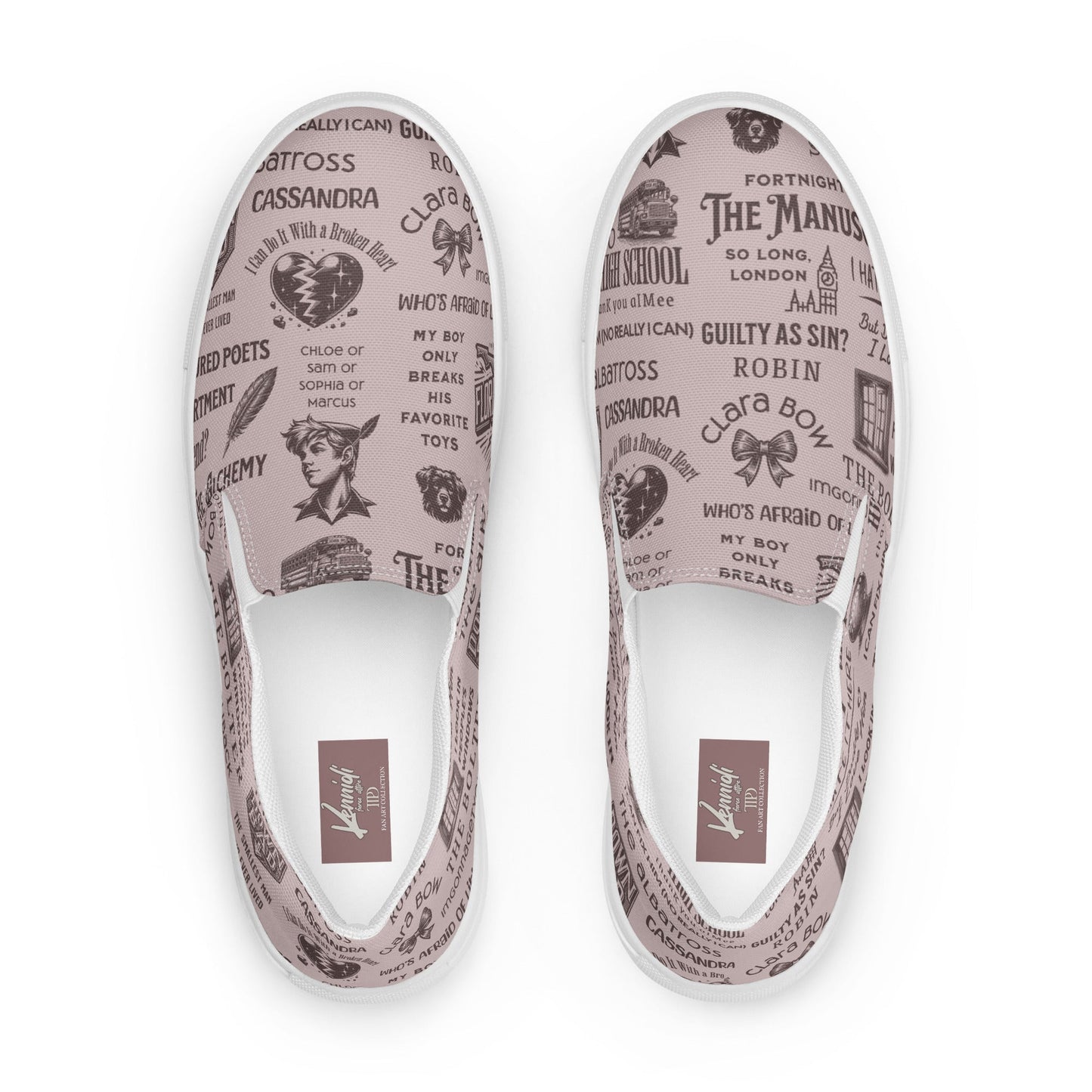 Tortured Poets Department Men’s slip-on canvas shoes