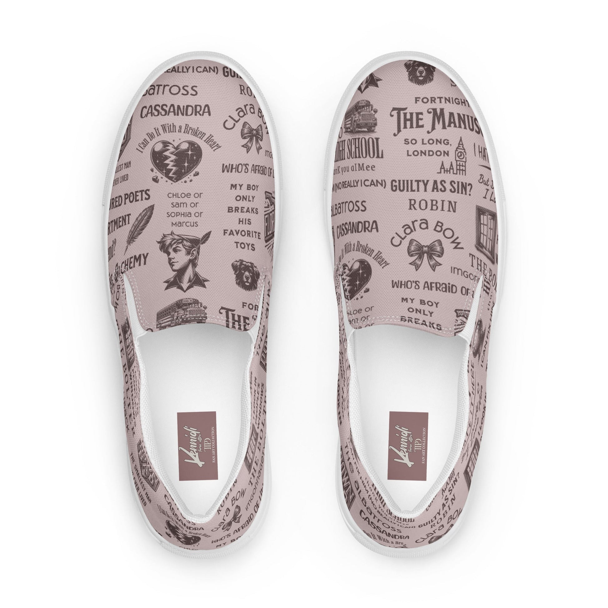 Tortured Poets Department Men’s slip-on canvas shoes