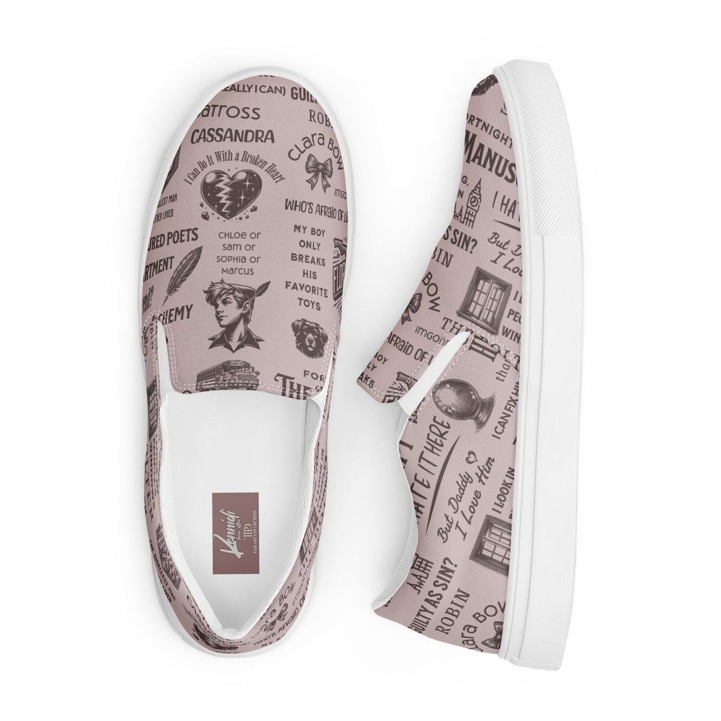 Tortured Poets Department Men’s slip-on canvas shoes