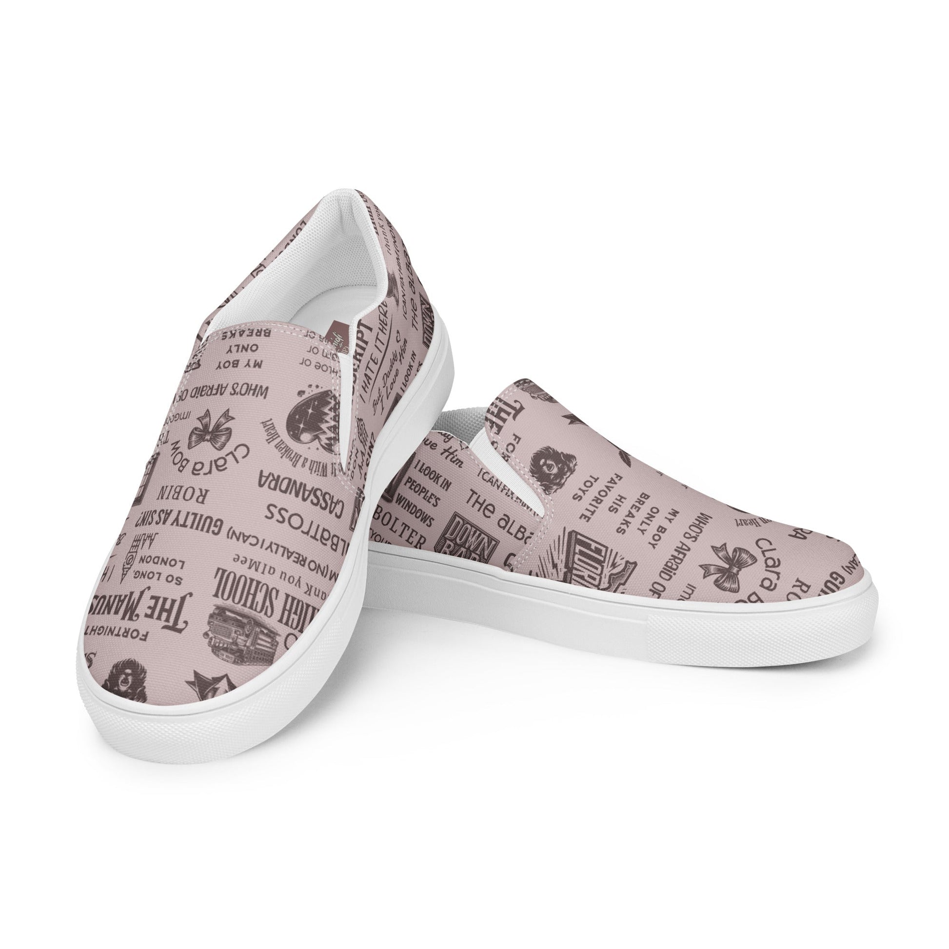 Tortured Poets Department Men’s slip-on canvas shoes