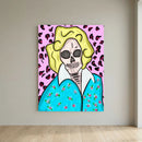 Golden Girls-Rose Skull Art Canvas Print by Kennidi