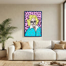 Golden Girls Rose Skull Print Framed art by Kennidi 