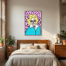 Golden Girls Rose Skull Print Framed art by Kennidi 