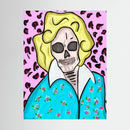 Golden Girls Rose Skull Print by Kennidi