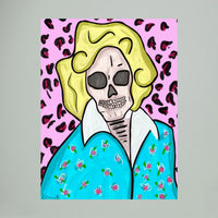 Golden Girls- Skull Art Canvas Print by Kennidi