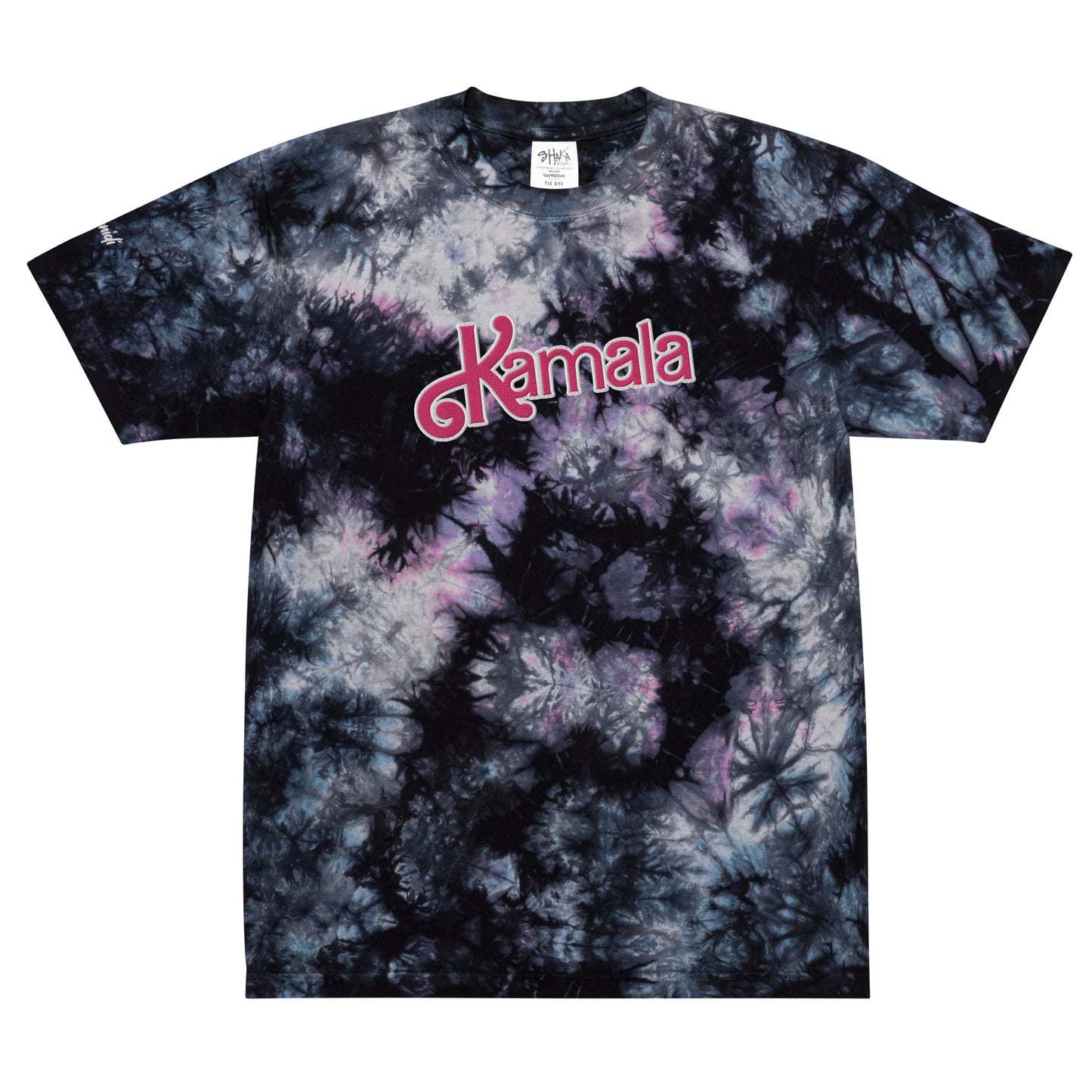 Kamala  Barbie Style Oversized tie-dye t-shirt