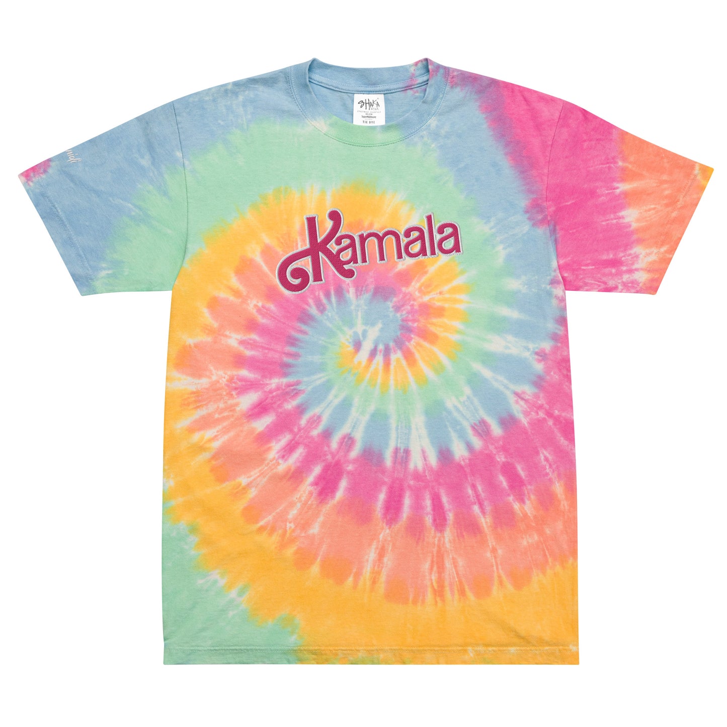 Kamala  Barbie Style Oversized tie-dye t-shirt