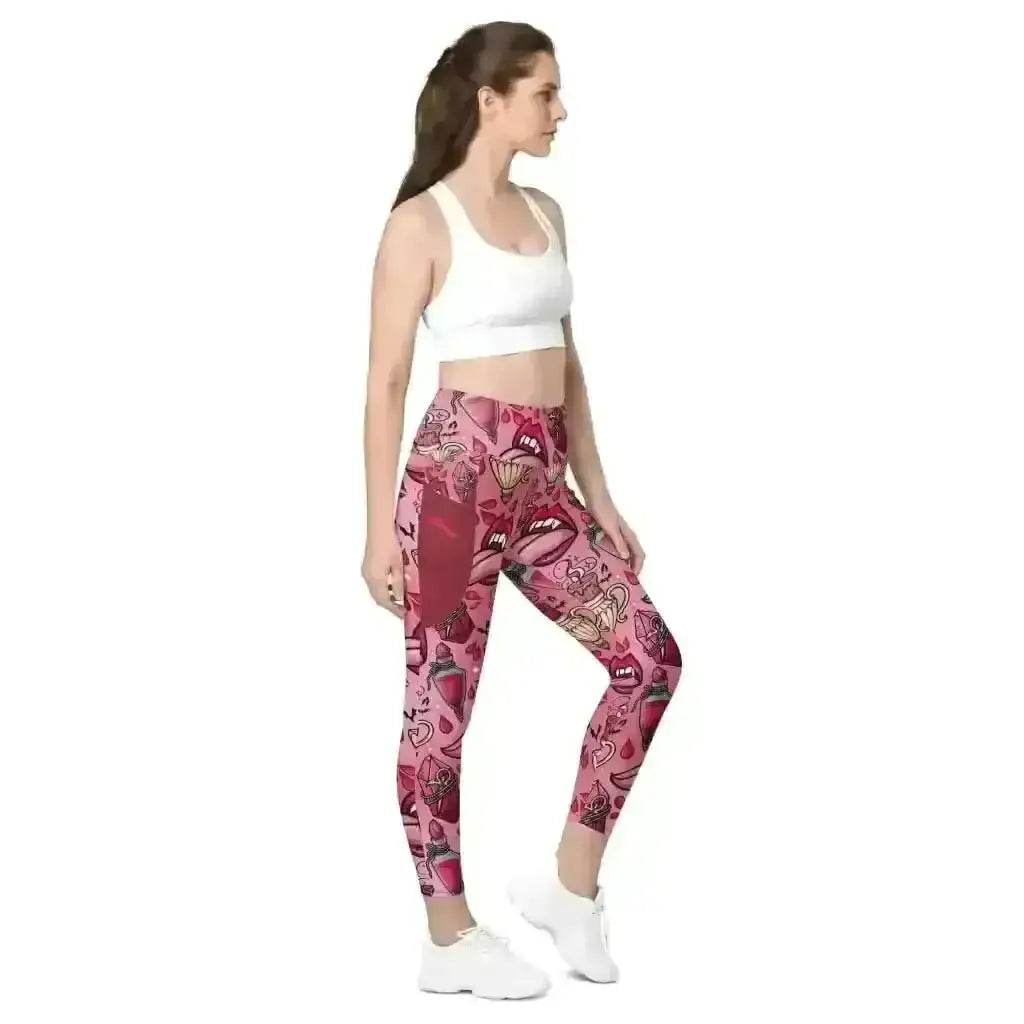 Pink Vamp Fitness Pocket Leggings - Get Yours Now! - Kennidi Fierce Attire