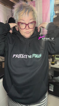 Protect the Dolls Hoodie — Skull & Pistols Trans Rights Graphic Hoodie