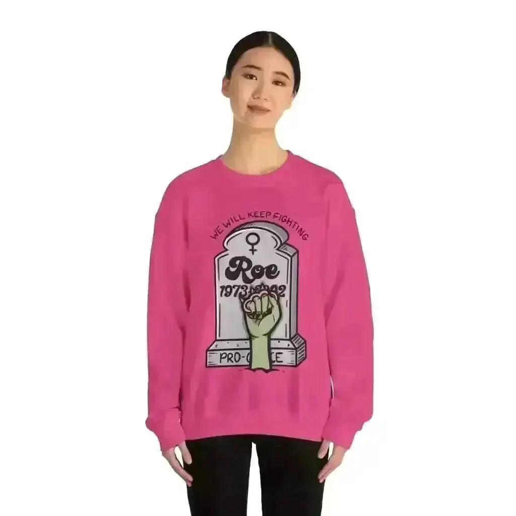 ’Pro Choice Artistic Sweatshirt - Roe Gravestone Style!’ - Kennidi Fierce Attire